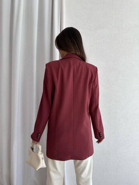 ADEL Prada Ceket 9908 - Bordo - 2