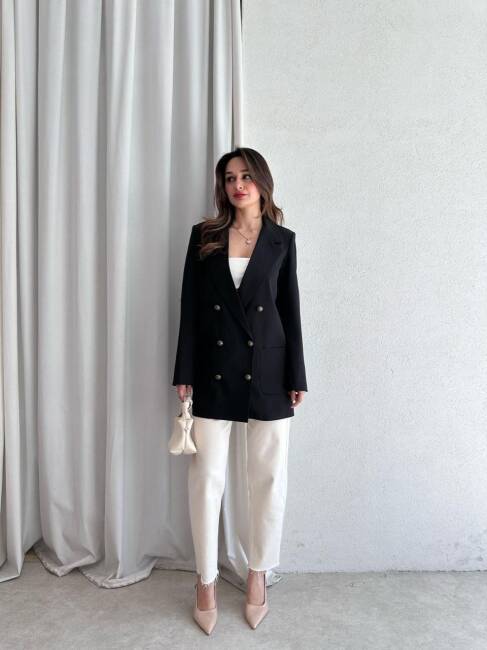 ADEL Prada Ceket 9908 - Siyah - 1