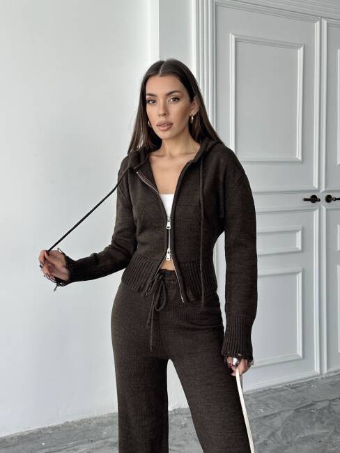 ADİSON Triko Takım 9909 - Acı Kahve - 2