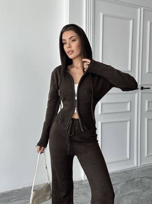 ADİSON Triko Takım 9909 - Acı Kahve - 4