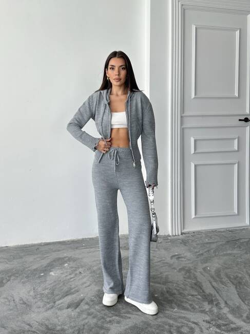 ADİSON Triko Takım 9909 - Gri - 2