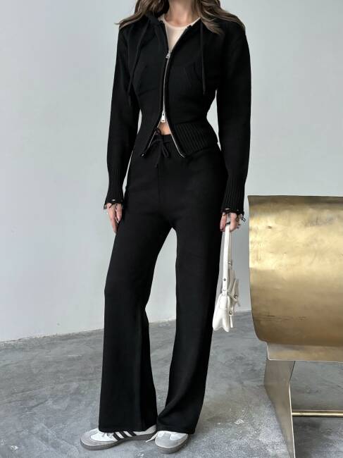 ADİSON Triko Takım 9909 - Siyah - 7