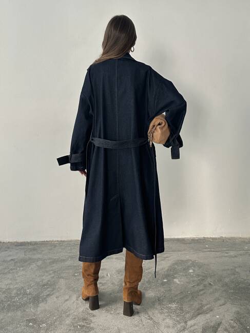 ALİCE Trençkot 3076 - Denim - 5