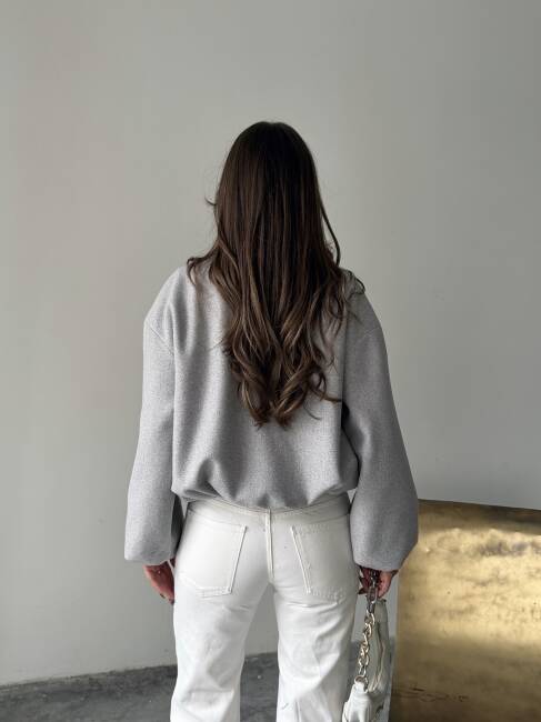 AMARANT Bomber Ceket 5267 - Gri - 3