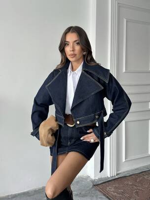 ARUMİ Ceket 5252 - Denim - MAXMOOR