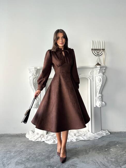 ASTER Elbise 1243 - Acı Kahve - 2