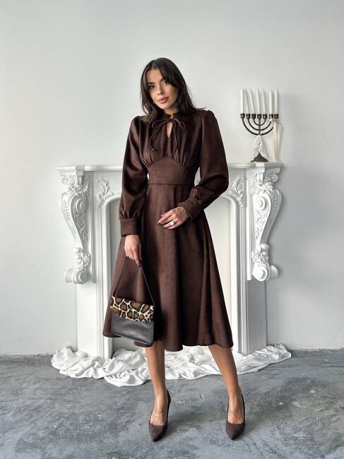 ASTER Elbise 1243 - Acı Kahve - 3