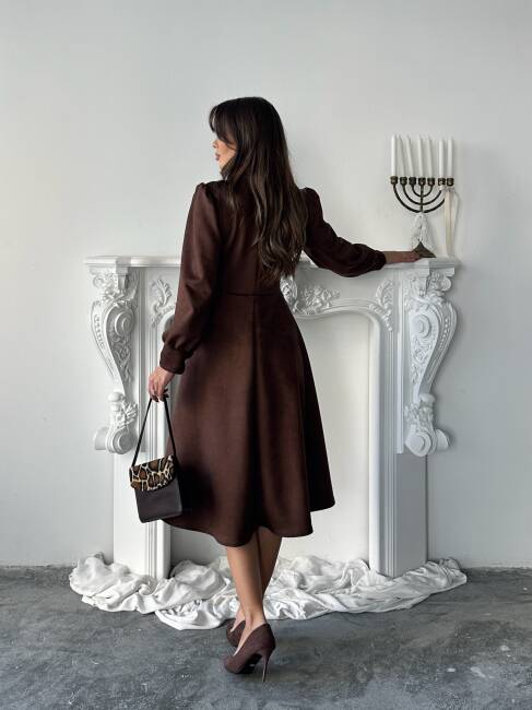 ASTER Elbise 1243 - Acı Kahve - 6