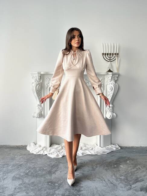 ASTER Elbise 1243 - Bej - 1