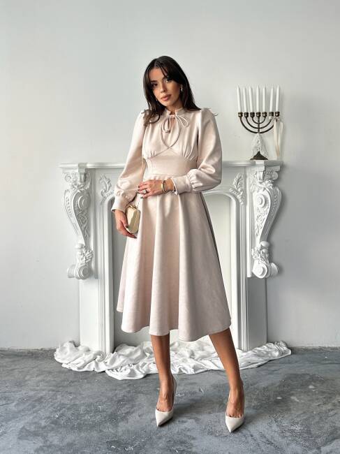 ASTER Elbise 1243 - Bej - 2