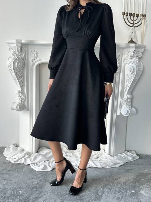 ASTER Elbise 1243 - Siyah - 5