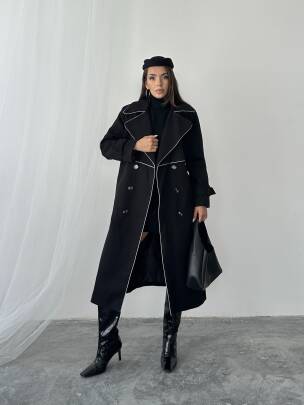 ARGEL Trençkot 5078 - Siyah 