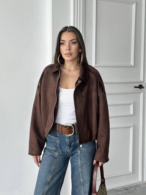BOMBER Ceket 5268 - Acı Kahve - 1