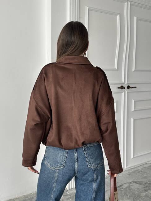 BOMBER Ceket 5268 - Acı Kahve - 6