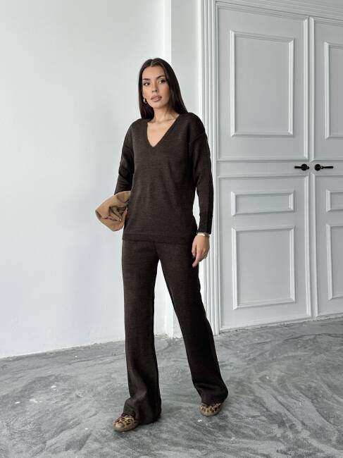 BORİS Triko Takım 9910 - Acı Kahve - 2