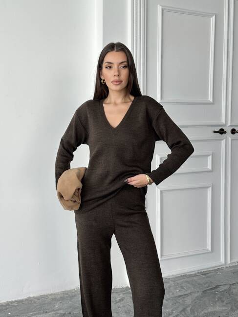 BORİS Triko Takım 9910 - Acı Kahve - 4