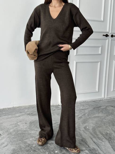 BORİS Triko Takım 9910 - Acı Kahve - 5