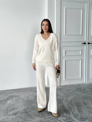 BORİS Triko Takım 9910 - Bej - MAXMOOR