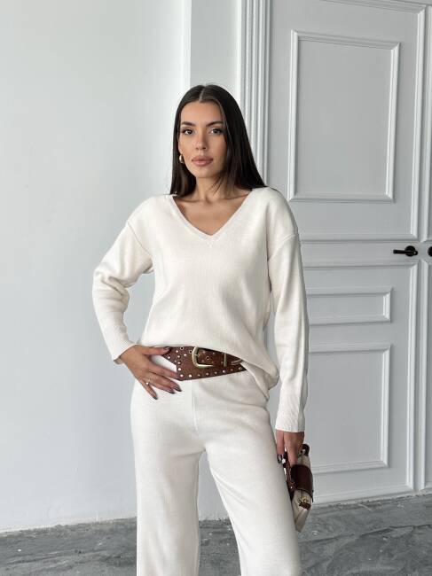 BORİS Triko Takım 9910 - Bej - 4