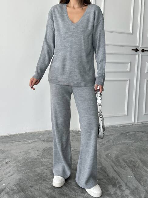 BORİS Triko Takım 9910 - Gri - 6