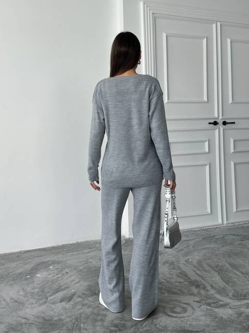 BORİS Triko Takım 9910 - Gri - 7