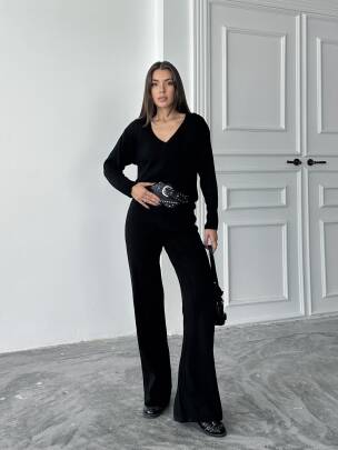 BORİS Triko Takım 9910 - Siyah - MAXMOOR