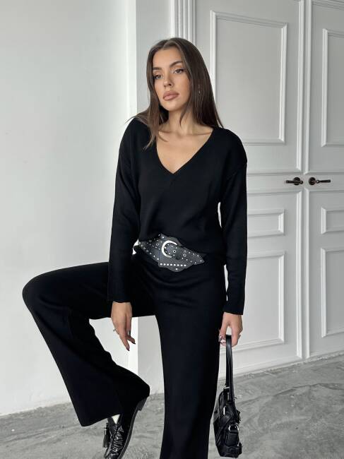 BORİS Triko Takım 9910 - Siyah - 5