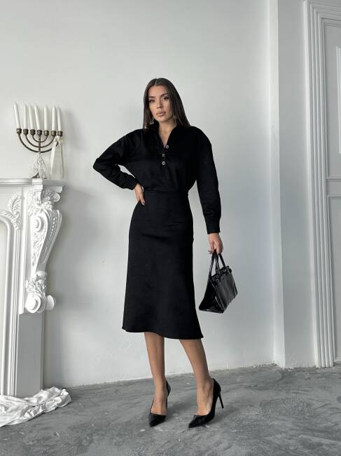 COSMOS Elbise 1245 - Siyah - 2