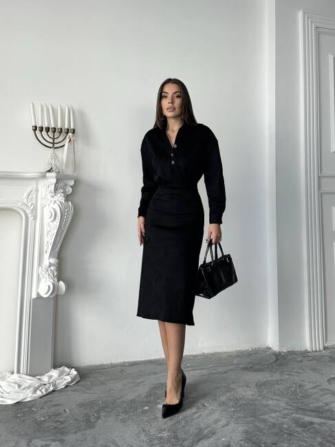 COSMOS Elbise 1245 - Siyah - 3