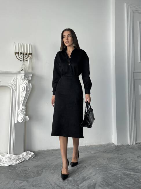 COSMOS Elbise 1245 - Siyah - 1