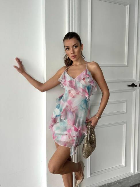 DAİYS Mini Elbise 241166 - Pembe - 2