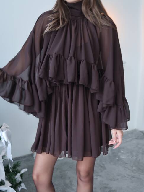 EMİLİA Elbise 3083 - Acı Kahve - 5