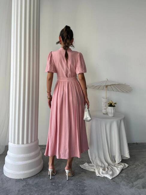 EMMA Midi Elbise 3065 - Pudra - 3