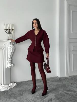 FRAVA Takım 2260 - Bordo - MAXMOOR