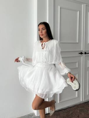 Herper Elbise Beyaz- 3048 