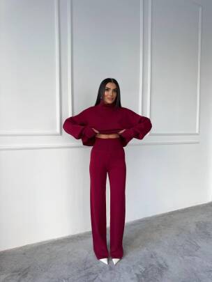 JOHN Triko Takım - 9907 - Bordo 