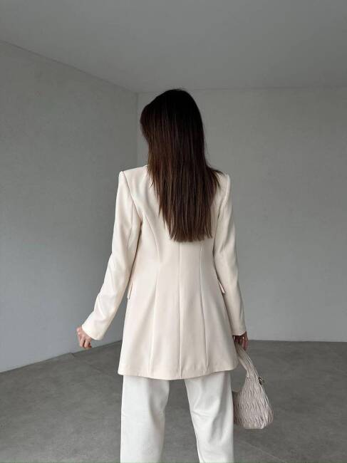 LAURA Ceket 9904 - Krem - 2