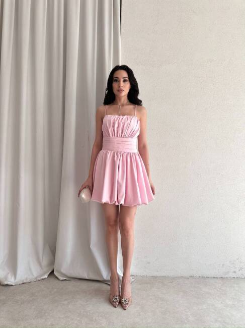 LUNA Mini Elbise 3050 - Pembe - 1