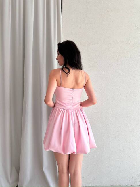 LUNA Mini Elbise 3050 - Pembe - 2