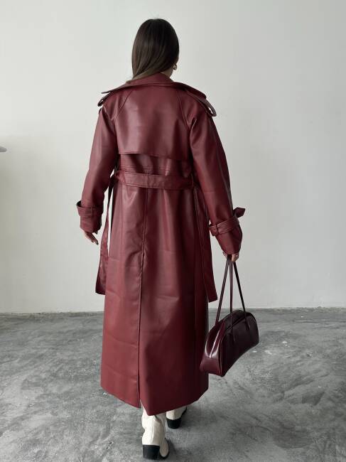 MASSİMO Deri Kaban 5253 - Bordo - 5