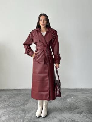 MASSİMO Deri Kaban 5253 - Bordo - MAXMOOR