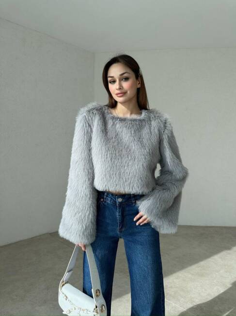 NİKOLA Bluz 3013 - Gri - 1