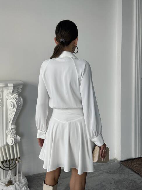 PAVERO Elbise 1238 - Beyaz - 6