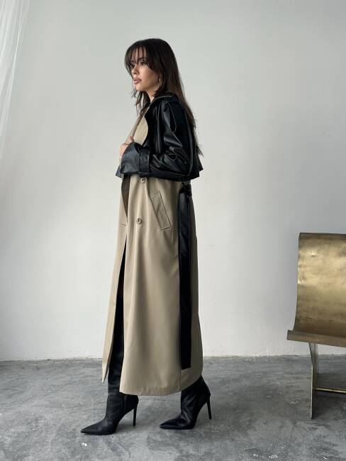 PENRY Trençkot 5276 - Taş - 3