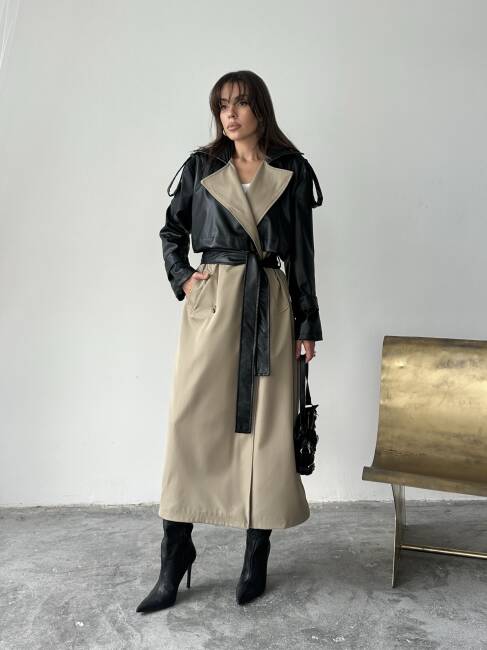 PENRY Trençkot 5276 - Taş - 7