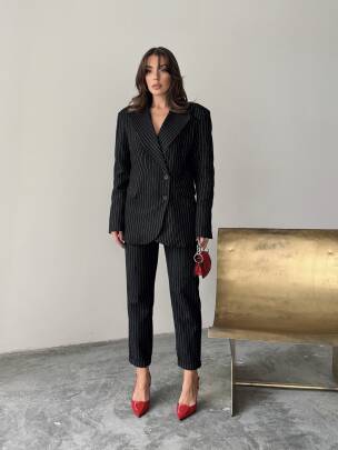 PİNE Ceket Pantolon Takım 2270 - Siyah - MAXMOOR