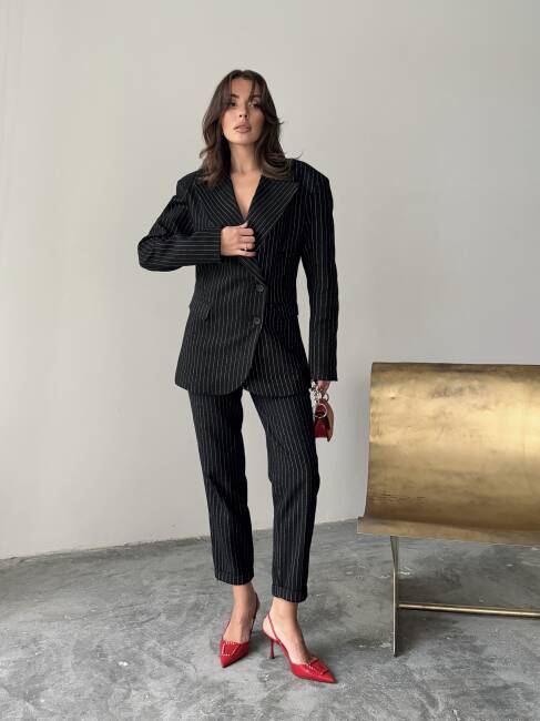 PİNE Ceket Pantolon Takım 2270 - Siyah - 3