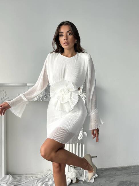 PLELA Elbise 1109 - Beyaz - 1