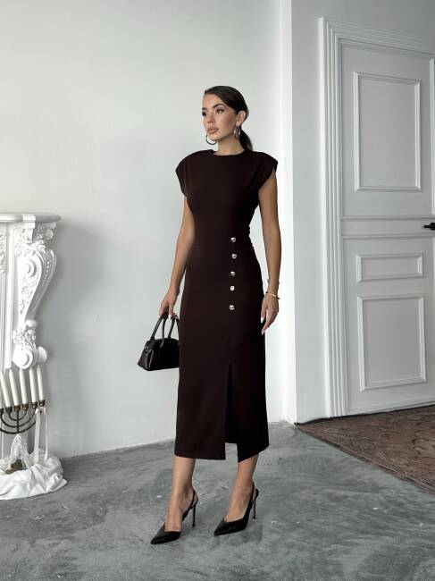 SARA Elbise 3073 - Acı Kahve - 2