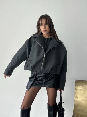 TENSİ Yelekli Kaban 2250 - Antrasit - MAXMOOR